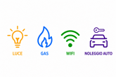 icone luce gas wifi noleggio auto