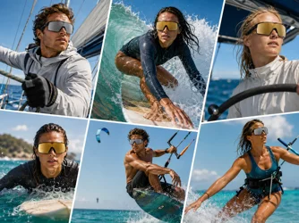 Occhiali sportivi per vela, kitesurf, surf e mare con lenti polarizzate UV400 e specchiate - Feltrin Ottica Roma