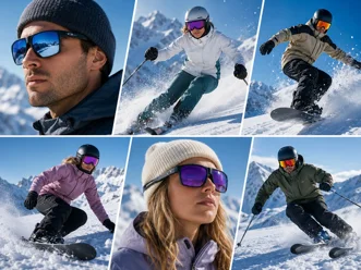Occhiali sportivi per sci e snowboard con lenti fotocromatiche, ambra e specchiate - Feltrin Ottica Roma