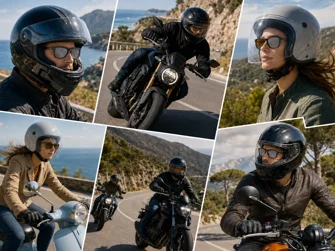 Occhiali sportivi per moto su strada con lenti polarizzate, ambra e grigie - Feltrin Ottica Roma