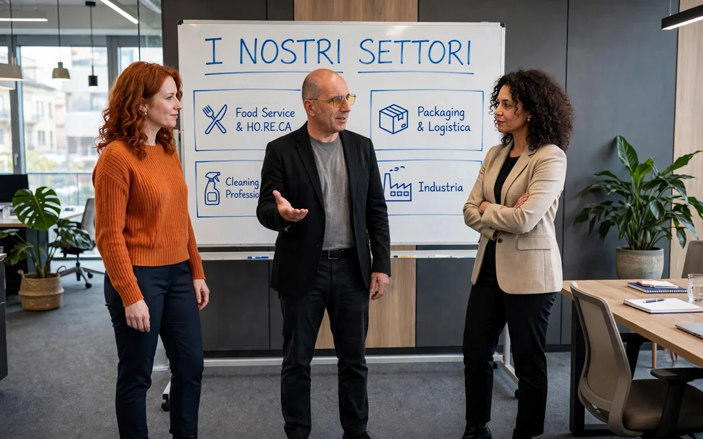 Settori professionali Food Service, cleaning, industria e logistica