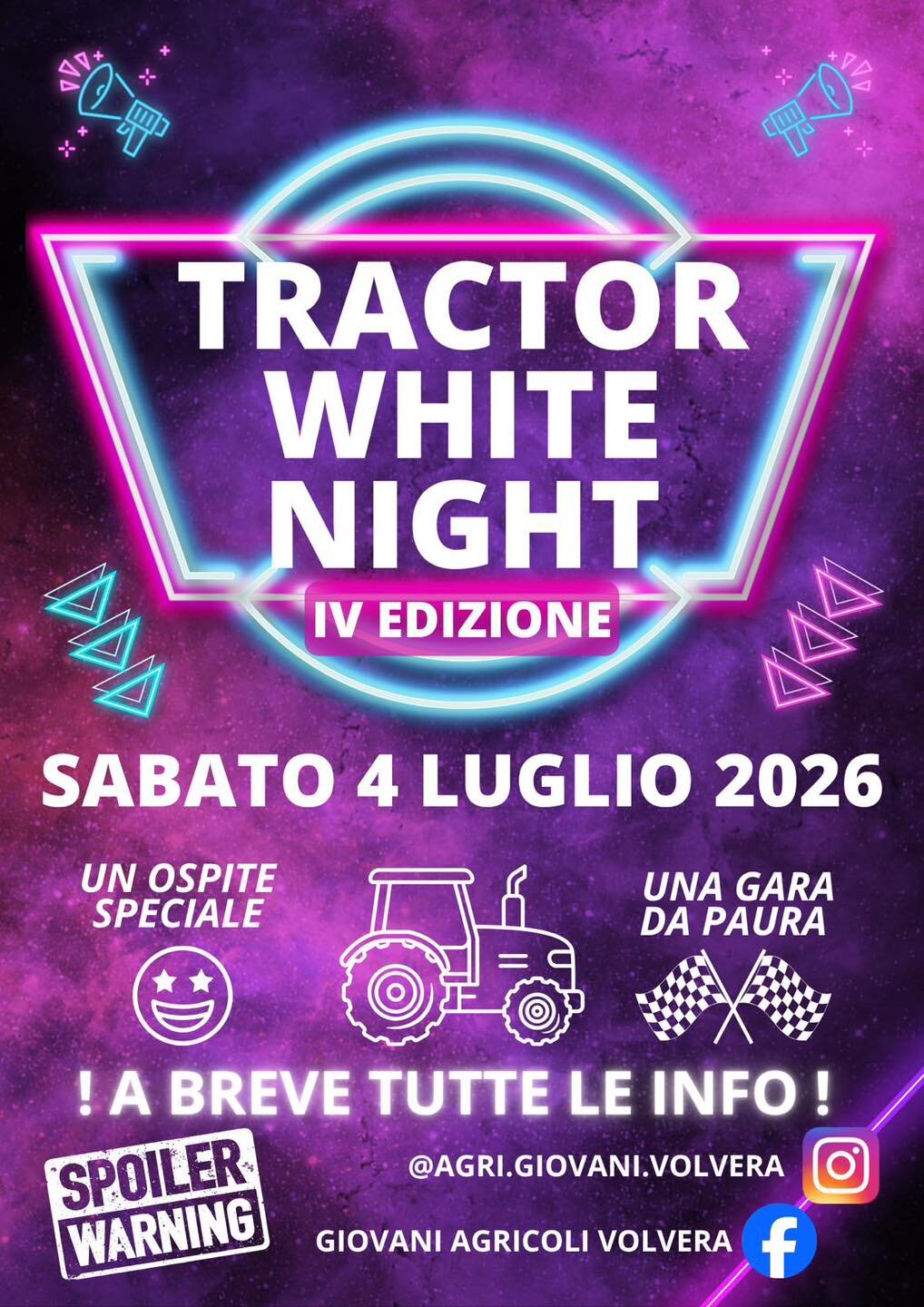 Tractor White Night