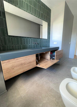 arredo bagno dettaglio apertura