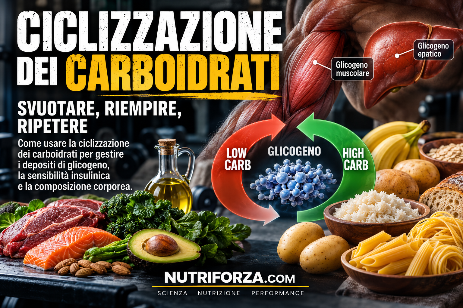 Ciclizzazione dei carboidrati: svuotare, riempire, ripetere Ciclizzazione dei carboidrati: svuotare, riempire, ripetere