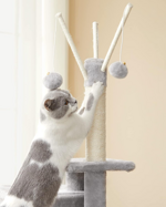feandrea-tiragraffi-per-gatti-albero-per-gatti-grotta-per-gattini-micini-diversi-livelli-di-peluche-42-x-32-x-118-cm-graffitoio-3-bastoncini-pompom-rimovibili-grigio-chiaro-pct143w01