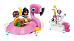 lego-friends-42658-pool-party-con-unicorno-e-fenicottero