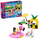 lego-friends-42658-pool-party-con-unicorno-e-fenicottero
