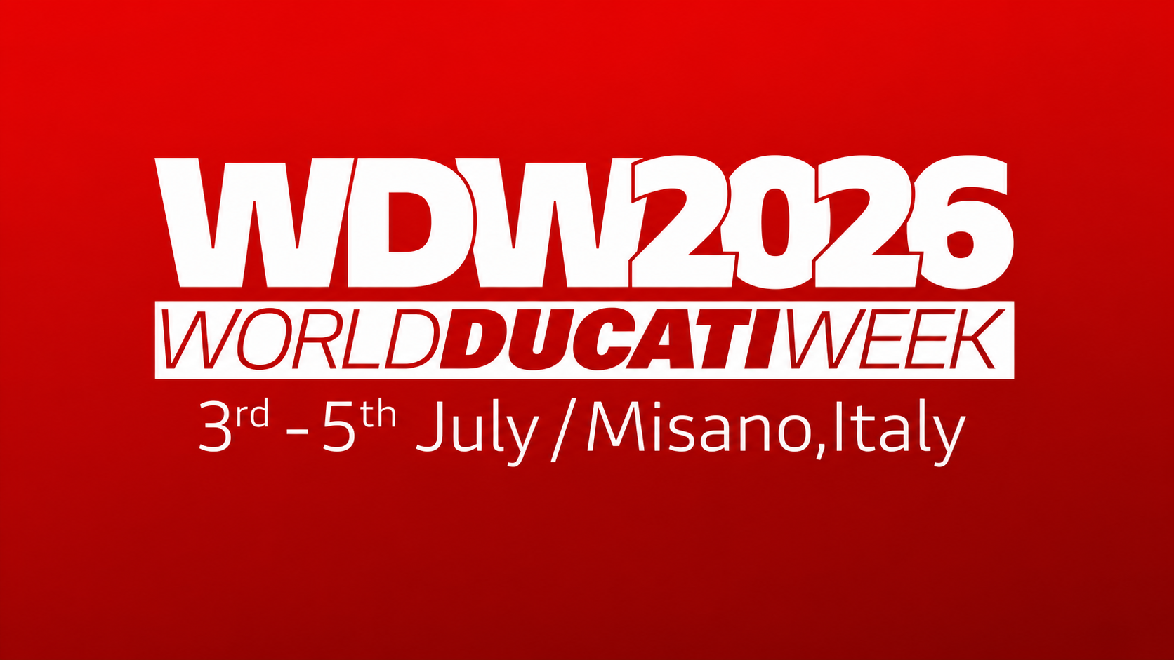 WORLD DUCATI WEEK!!