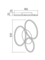 appliqueplafoniera-ritmo-piccola