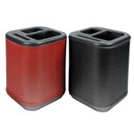 bicchiere-portapenne-nikoffice-2-scomparti-rosso