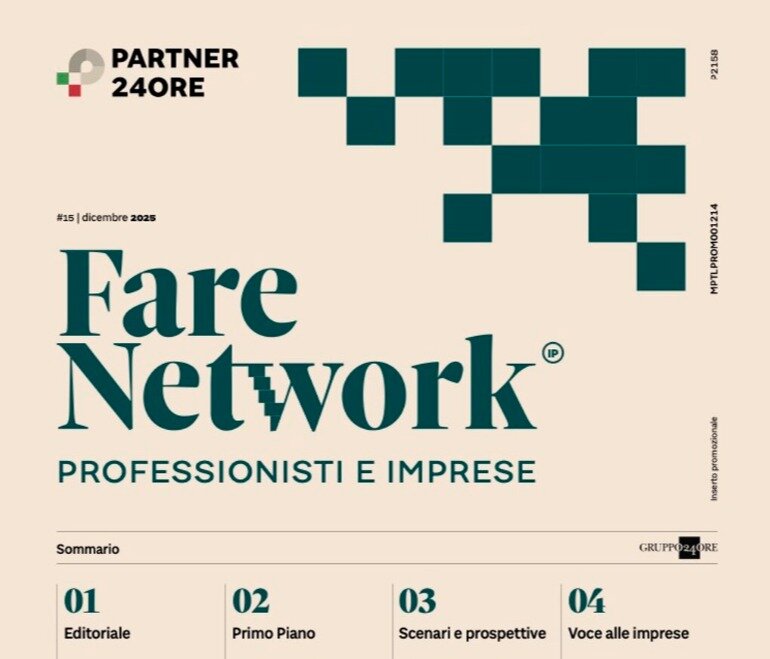 INTERVENTO su FARE NETWORK 24ORE del 29 dicembre 2025