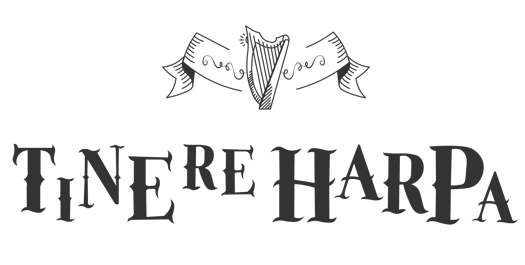 logo tinere harpa nero