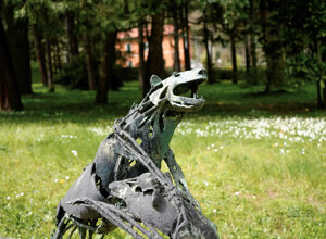 Animali, creature mostruose, primi esperimenti di scultura informale e ritratti statuari popolano il parco di villa Baldisserra a Pianoro (Bo). Animali, creature mostruose, primi esperimenti di scultura informale e ritratti statuari popolano il parco di villa Baldisserra a Pianoro (Bo).
