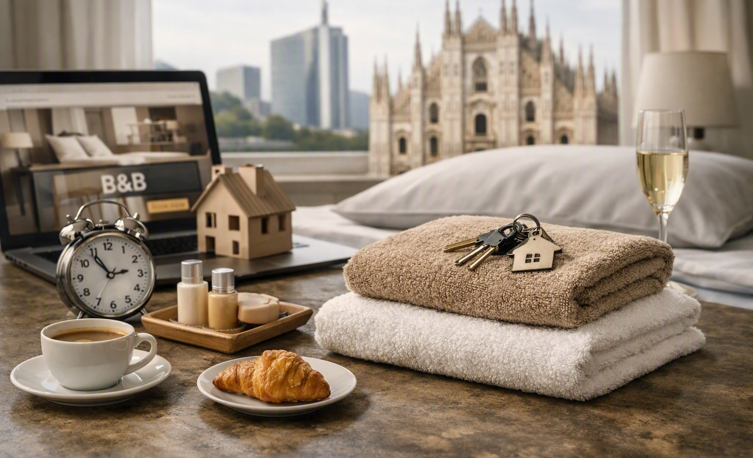 immagine che raffigura elementi essenziali per un bnb