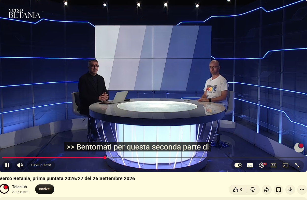 Carlo Cremona a Teleclub Italia: il Giugliano Pride come spazio di diritti, comunità e futuro