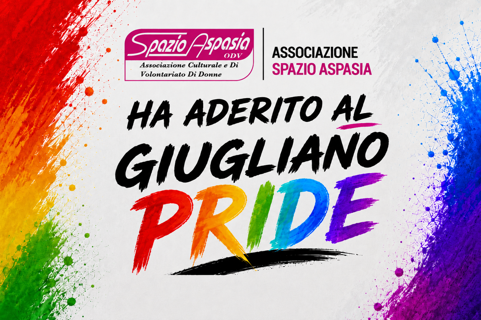 Associazione Spazio Aspasia, prima adesione al Giugliano Pride 2026
