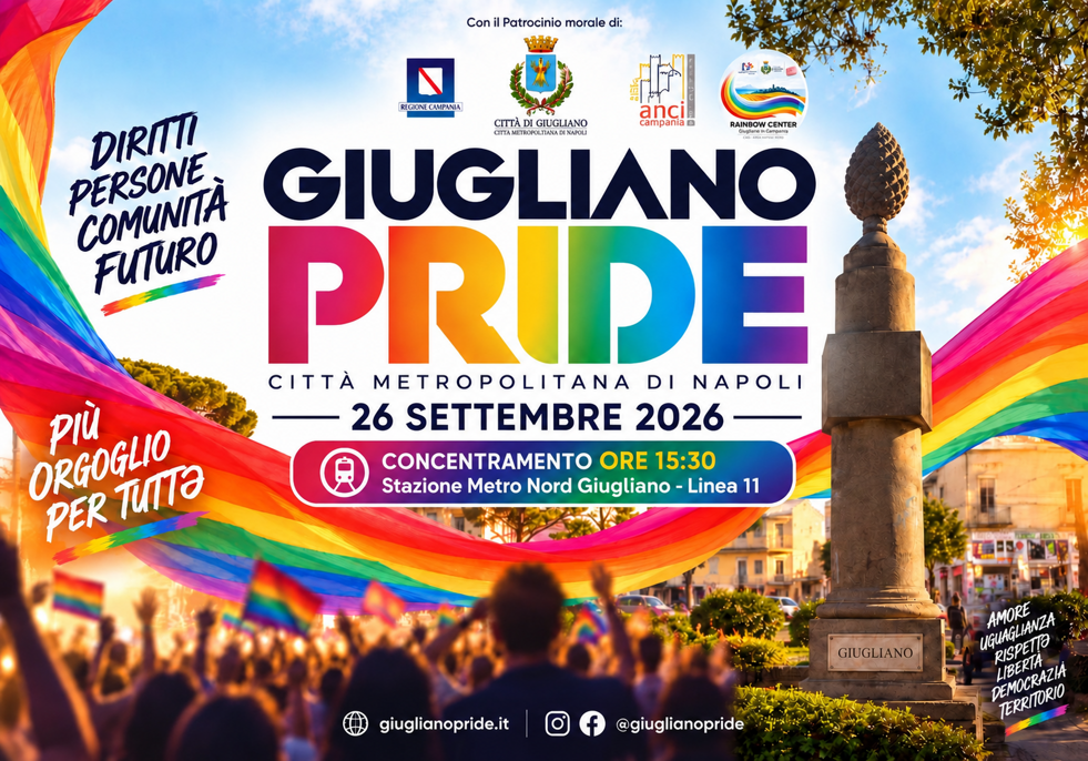 giugliano pride con logo rainbow center