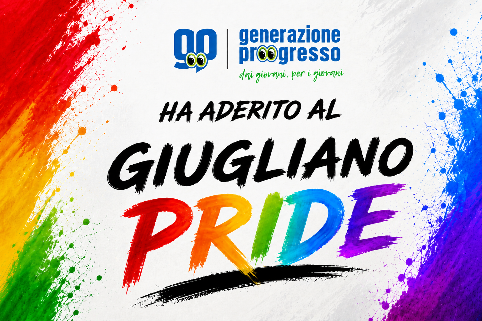 Generazione Progresso ha aderito al Giugliano Pride 2026