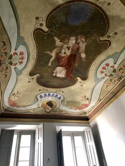 Dettaglio affresco camera Acacia