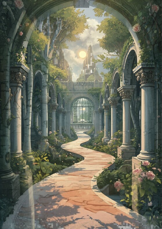 labyrinthine garden with floating pavilion.jpeg labyrinthine garden with floating pavilion.jpeg