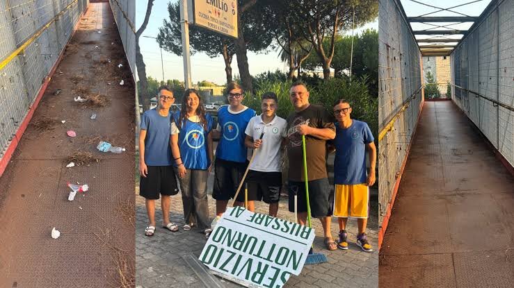 Villaricca, volontari in azione: ripuliti il Ponte Giallo e le aiuole comunali nei pressi dell’edicola