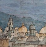 genova-senza-mare-tecnica-mista-su-tavola-cm-60-x-60