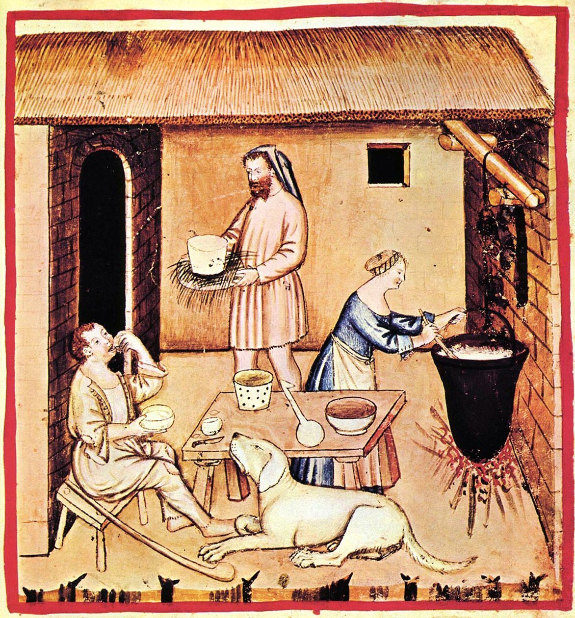 unbekannt_-_the_production_of_cheese_a_miniature_from_tacuinum_sanitatis_second_half_of_14th_-_(meisterdrucke-740695).jpeg