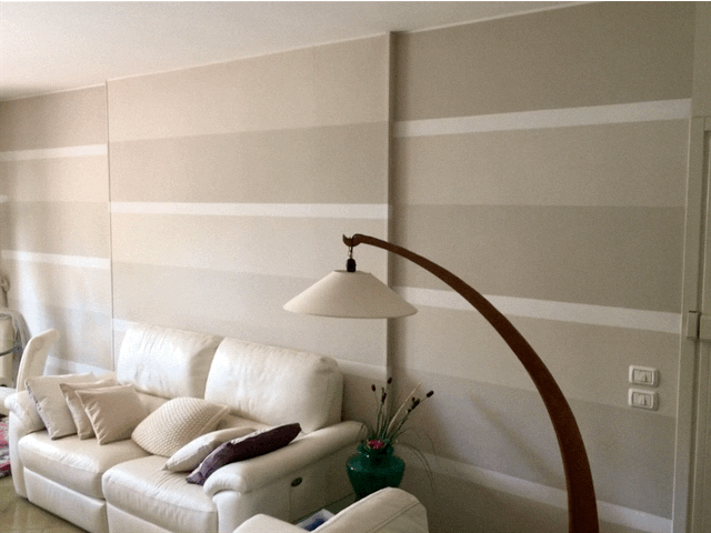 tinteggiatura murale geometrica moderna e minimalista