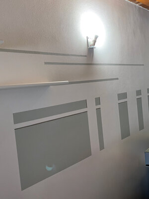 tinteggiatura murale geometrica moderna e minimalista