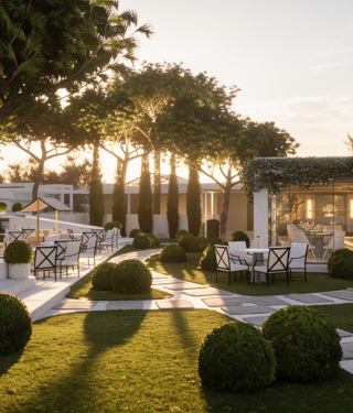 Borgo Ambrosia location per eventi a Pozzuoli immersa nel verde Parco di Borgo Ambrosia con pini secolari