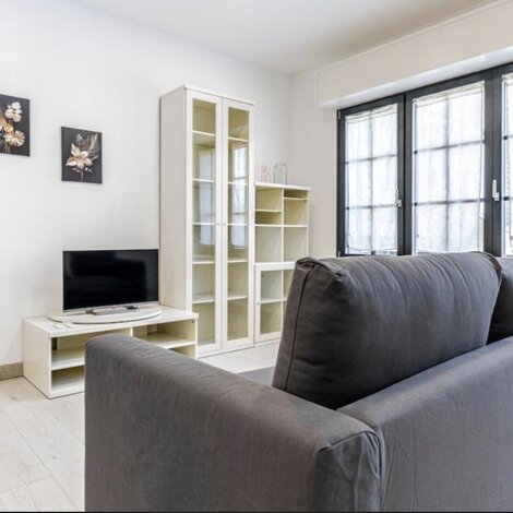 Spacious living room at Bovisa Hub 97 in Milan