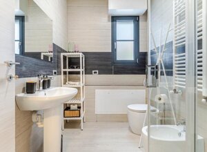 Bathroom at Bovisa Hub 97 - Politecnico