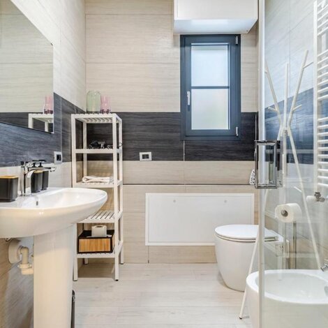 Bathroom at Bovisa Hub 97 in Milan