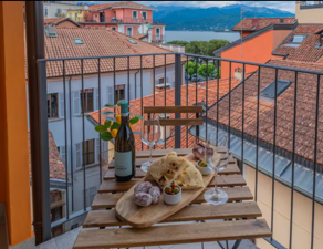 Terrace overlooking Lake Maggiore at Lakeview Attico Saini