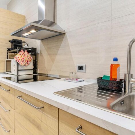 Modern kitchen at Bovisa Hub 97 in Milan