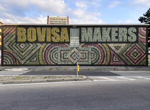 Bovisa Makers mural in the Bovisa neighbourhood of Milan