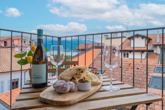 Private terrace with Lake Maggiore view at Lakeview Attico Saini in Stresa Private terrace with Lake Maggiore view at Lakeview Attico Saini in Stresa