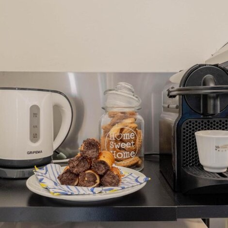 Coffee machine available at Lakeview Attico Saini