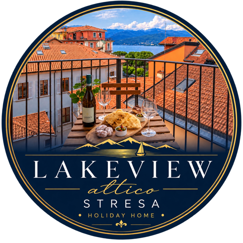 Lakeview Attico Saini holiday apartment in Stresa logo
