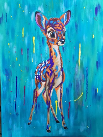 BAMBI - Dipinto di LT Art