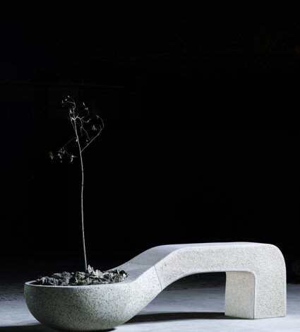 Emanuela Camacci Artwok stone sculpture R_esistere. Riyadh, Saudi Arabia Emanuela Camacci Artwok stone sculpture R_esistere. Riyadh, Saudi Arabia
