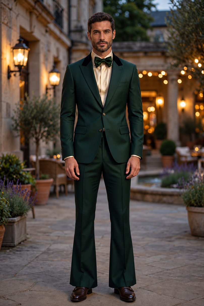 Abito Tailored verde doppiopetto uomo Vincenzo Caroli Abito Tailored verde doppiopetto uomo Vincenzo Caroli