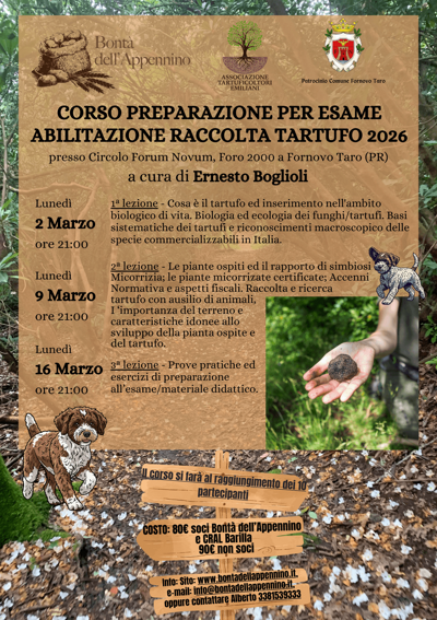corso abilitazione tartufo 2026