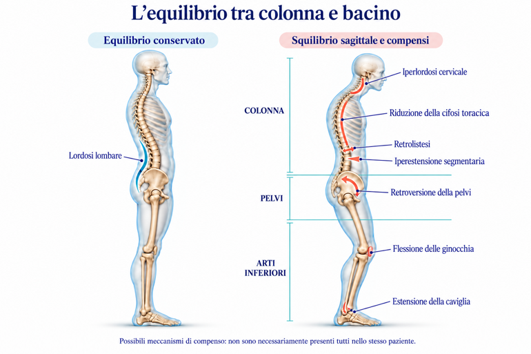 Bilanciamento vertebrale normale e patologico