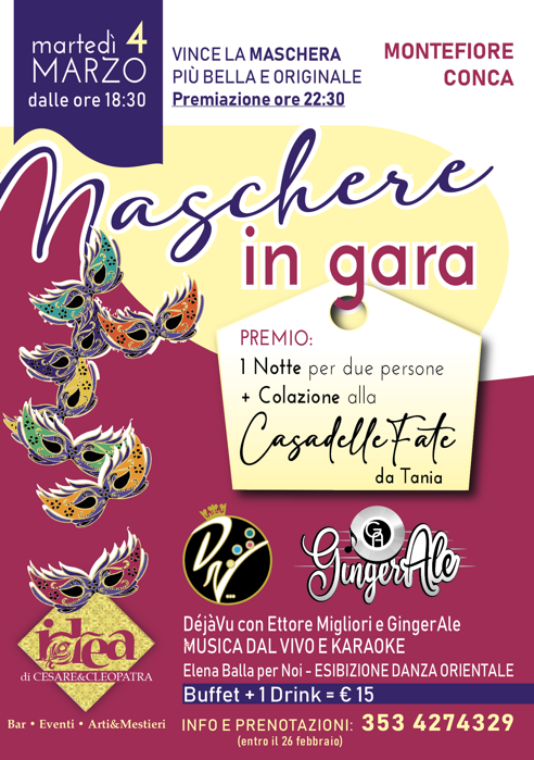 maschere in gara locandina