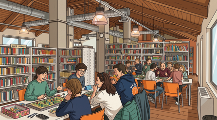 giochi da tavolo in biblioteca