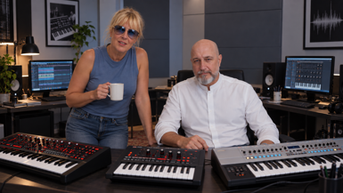 max and mona in the studio max and mona in the studio