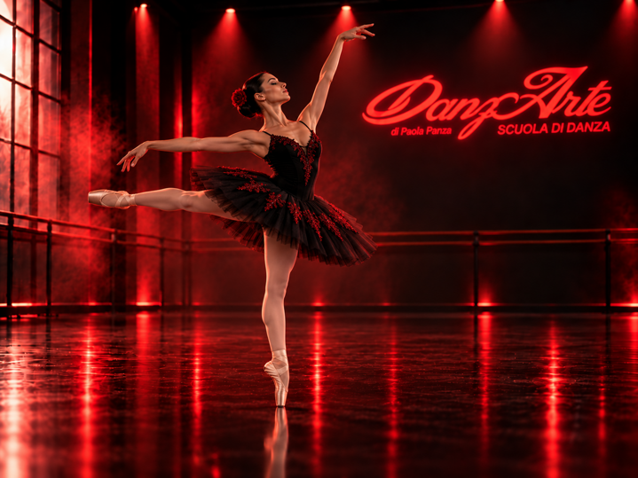 Ballerina di danza classica nella scuola DanzArte