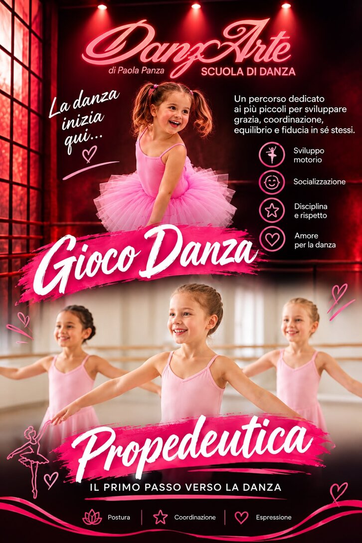 Bambine durante un percorso di Gioco Danza e Propedeutica presso DanzArte Bambine durante un percorso di Gioco Danza e Propedeutica presso DanzArte