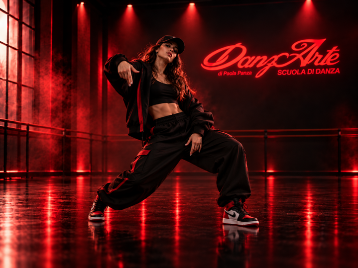 Danzatrice hip hop nella scuola DanzArte